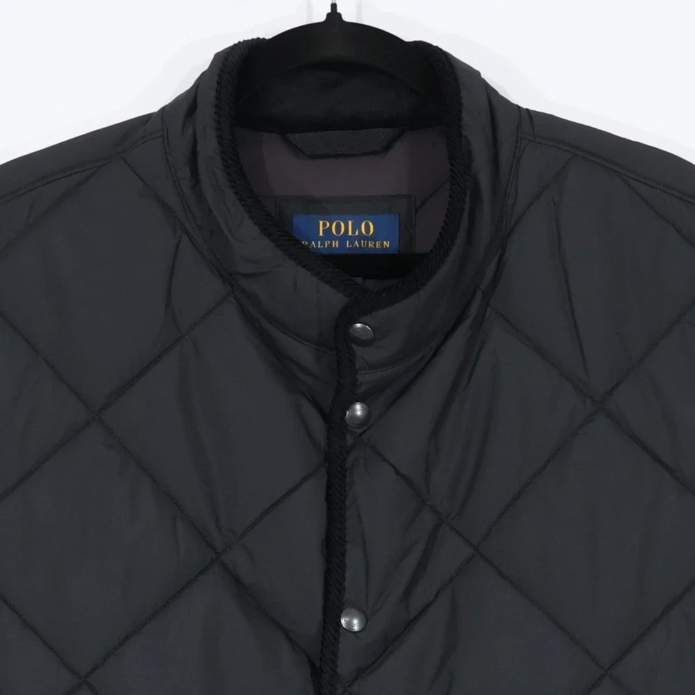 Polo Ralph Lauren Quilted Vest Mens XXL Black Equestrian Preppy Classic $198 NWT
